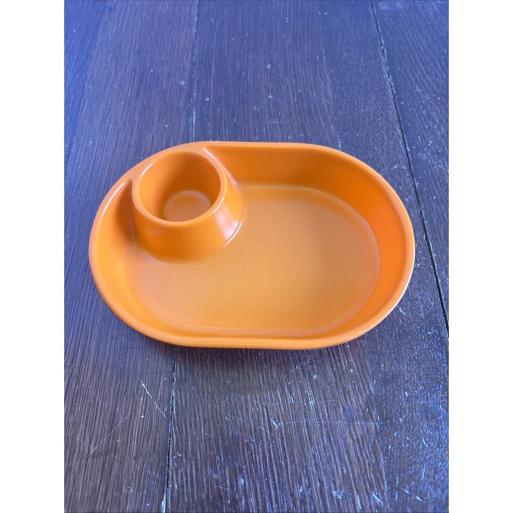 Spectra Orange Plastic Tray‎ 5"x7"x1.25" Party Snack Chip Veggie Dip